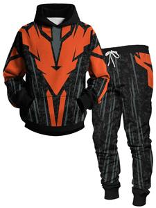 Conjuntos de chándal para hombre Sudadera con capucha y pantalones Mujer Jersey con capucha de color sólido + Pantalones Traje Ropa deportiva informal Conjuntos Hombre - Product Image 3