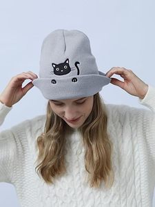 2025 New Design Wool/Cotton Breathable Waterproof Jacquard Unisex Adult Beanie Hats OEM Service Wholesale Custom Made Image High - Product Image 5