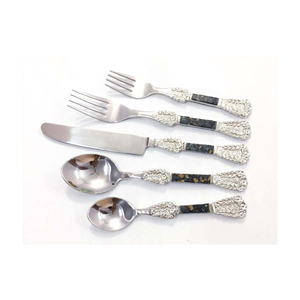 Wholesale Long Lasting Stainless Steel Gold Plated <b>Flatware</b> <b>Set</b> With Pink Handle Elegant Cutlery <b>Sets</b> - Product Image 4