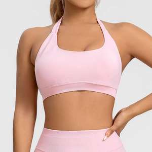 Haute qualité femmes licou cou antichoc dos Yoga porter soutien-gorge à séchage rapide sport soutien-gorge haute intensité course - Product Image 1
