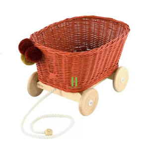 High Quality White Rattan <b>Wagon</b> <b>for</b> <b>Kids</b> Trendy Rattan <b>Kids</b> Toys Eco Friendly Wicker Doll <b>Wagon</b> OEM Accepted in Vietnam Factory - Product Image 4