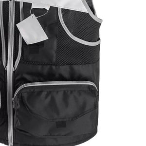 Gilet de sécurité haute visibilité en gros, conforme aux normes ANSI Classe 1 et EN ISO 20471 Classe 2, réfléchissant, imperméable, avec LED clignotante, couleur/logo personnalisable - Product Image 5