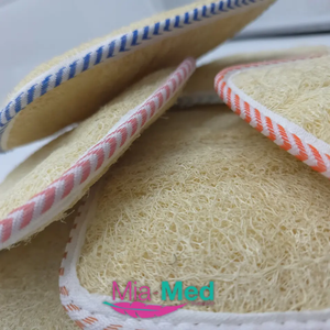 Mia Med Private Label Doble grande Natural Loofah 34 cm Biodegradable Body Scrub Baño Ducha Herramienta Empaquetado a granel Luffa Skin Long - Product Image 2