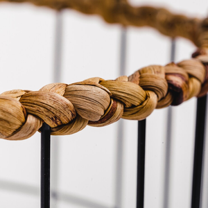 Handmade Natural Water Hyacinth Laundry Basket with Metal <b>Frame</b> Wholesale From Vietnam <b>Cheap</b> Price Storage Baskets - Product Image 2