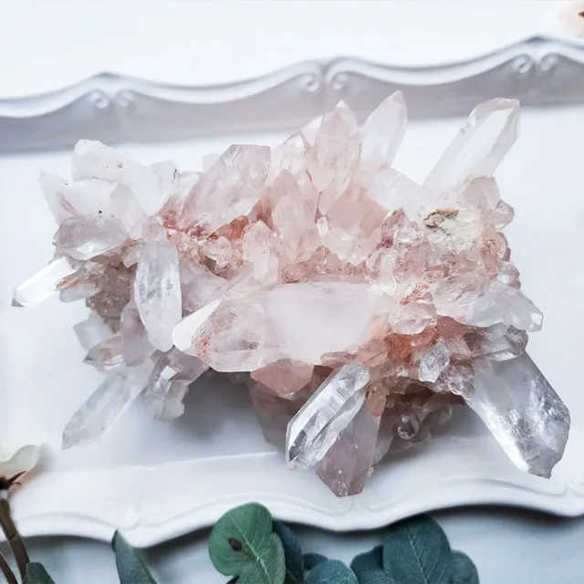 Himalaya Quarz Pink Samadhi Quarz Raw Pink Mineral Großhandel Kristall für Reiki Heilung und Kristall Heils tein