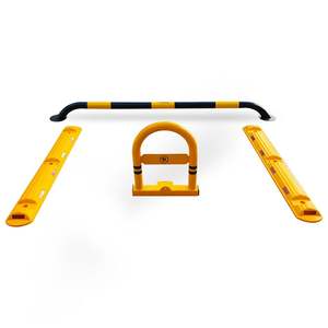 Ensemble de barrières de stationnement écologiques noires - Product Image 1