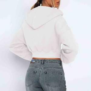 Sudadera con Capucha Personalizada al por Mayor, Ecológica, de Secado Rápido, 380g, Talla Grande, con Cremallera, Deportiva, Lisa, para Imprimir, 100% Algodón para Mujer - Product Image 3