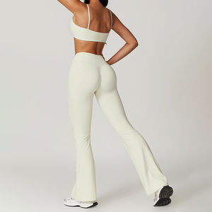 Nouvelle mode Ensemble de yoga à fort impact et ensemble de leggings de gymnastique Ensemble de leggings de yoga taille haute avec logo personnalisé pour femmes - Product Image 6