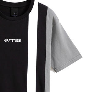 T-shirt décontracté pour homme, de haute qualité, noir, coupe classique, col rond, manches courtes, 100% coton, tissu tricoté, logo personnalisé, écologique - Product Image 3