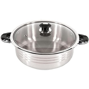 Cacerola de metal de calidad premium de cobre puro con tapa para olla caliente que sirve en la cocina y el almacenamiento de alimentos - Product Image 2