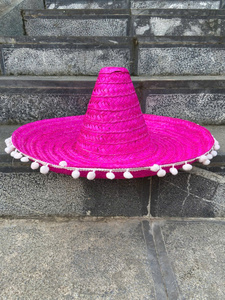 Large <b>Wide</b> Brim Straw Hat Mexican Sombrero Customizable Bulk - Product Image 2
