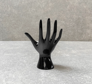 Sculpture à la main en métal de luxe ornement enduit noir brillant pour la décoration intérieure Statue de main en aluminium métal de haute qualité pour la décoration de table - Product Image 5