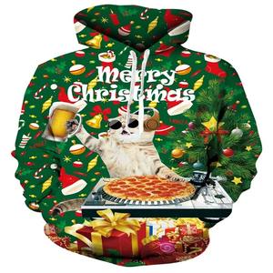 2025 haute qualité élégant hommes sweats à capuche personnaliser Sublimation imprimé sweats à capuche hommes nouveau 100% coton bio pull - Product Image 6