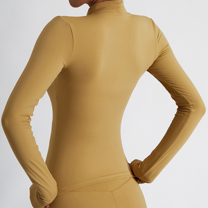 Chaqueta de entrenamiento de gimnasio para mujer personalizada de alta calidad, ropa de entrenamiento al por mayor para camisetas de Yoga - Product Image 5