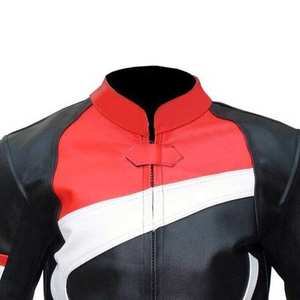 Vêtement de course à manches longues, veste en cuir de moto, logo avant, écologique, léger, haute qualité, sur mesure - Product Image 3