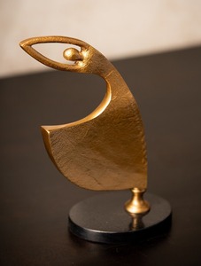 Sculpture de taureau Nandi en laiton de qualité supérieure, artisanale, figurine décorative de haute qualité pour la maison, le temple, le bureau, la table, œuvre d'art de luxe - Product Image 2