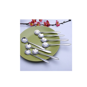 Cucharas de barra de acero inoxidable Cuchara de helado de café de té de mango largo para uso de restsursnts al mejor precio - Product Image 1