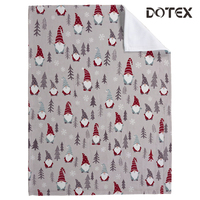 Couverture polaire personnalisée de Noël en polyester 100 % pour toutes les saisons, douce et confortable, idéale pour les réunions de famille, la décoration intérieure et comme cadeau.