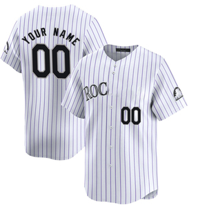 Uniforme de baseball personnalisé respirant 100% polyester sweat-shirt imprimé élégant T-shirt à blocs de couleurs cousu Logo nom séchage rapide - Product Image 3