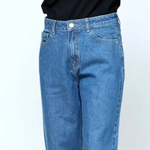 Pantalon baggy pour femmes personnalisé, taille haute, tendance, jean en denim à 6 poches, pantalon cargo surdimensionné pour femmes - Product Image 4