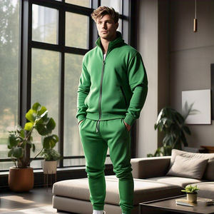 Ropa deportiva para hombre Sudadera con capucha de invierno Pantalones de chándal Conjuntos de Jogger Jersey Chándal con capucha y pantalones de chándal - Product Image 4