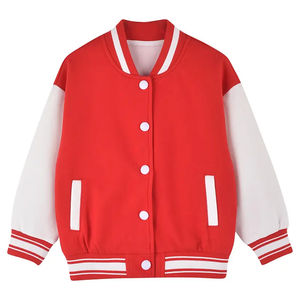 Vente en gros de vestes universitaires vierges de haute qualité vestes universitaires personnalisées vestes Varsity Letterman pour enfants avec patch de broderie personnalisé - Product Image 5