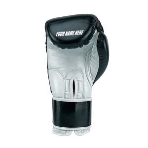 Gants de boxe pour adultes personnalisés de haute qualité 100% équipement de combat de qualité en cuir de vachette pour Kick Boxing - Product Image 3