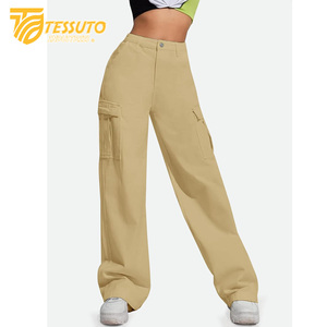 Pantalones cargo de cintura alta para mujer Vaqueros de cintura alta elegantes - Product Image 2
