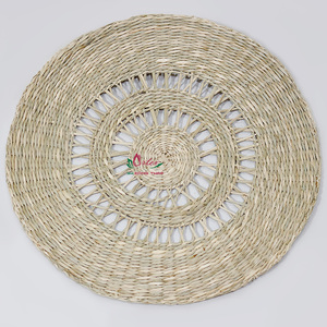 Artex Dong Thap tissé Vintage jonc de mer naturel tapis de Table à manger napperons tissés à la main pour cuisine confortable intérieurs de luxe modernes - Product Image 3