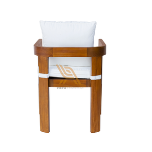 Fauteuil de style luxueux avec une durabilité supplémentaire pour les meubles de jardin avec chaise longue en teck imperméable - Product Image 4