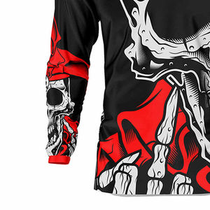 Jersey de Motocross de Manga Larga Sublimado Personalizado al por Mayor de Primera Calidad, 100% Poliéster - Product Image 3