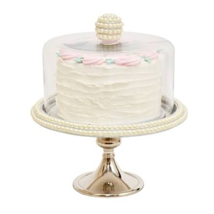 Support à gâteau en métal décoratif pour table de réception de mariage, aspect traditionnel, économique, finition personnalisée, en vente - Product Image 4