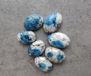 Natural K2 jaspe forma ovalada parte posterior plana calibrada cabujón piedra preciosa para la fabricación de joyas anillos pulsera collar tobillera - Product Image 5