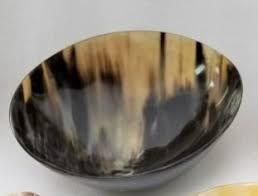 Bols de vaisselle en corne attrayants bols en corne de service fabriqués à la main moyens bol en corne Viking nordique reconstitution médiévale fête vache - Product Image 6