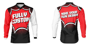 เสื้อปั่นจักรยาน BMX เสื้อเจอร์ซีย์แขนยาวพิมพ์ลายเสื้อดาวน์ฮิลล์ - Product Image 3