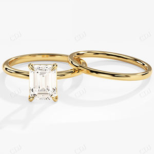 Bague de fiançailles Solitaire en or jaune 14K, bracelet de mariage Simple et délicat, bague de promesse élégante pour femmes, cadeau d'anniversaire - Product Image 1