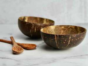 Assiette de fruits secs et vaisselle à dessert pour les fêtes, bol en coquille de noix de coco fait à la main de meilleure qualité - Product Image 4