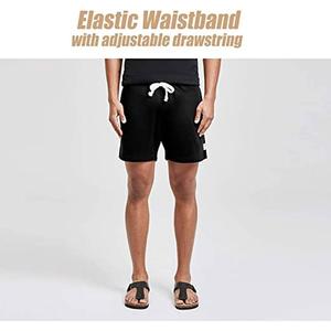 Plain Black Color <b>Fleece</b> <b>Short</b> Summer New Fashion <b>Mens</b> <b>Shorts</b> Casual Cotton Slim Wear Beach <b>Shorts</b> Joggers <b>Shorts</b> <b>Men</b> - Product Image 2