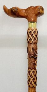 Canne en bois réglable à prix REFER avec nœuds multiples Bâton de marche en bois solide pour les aînés par Standard International - Product Image 6