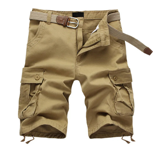 Short Cargo d'été pour hommes, short de plage en coton confortable pour l'entraînement, pantalon décontracté à fermeture éclair avec poches multiples - Product Image 5