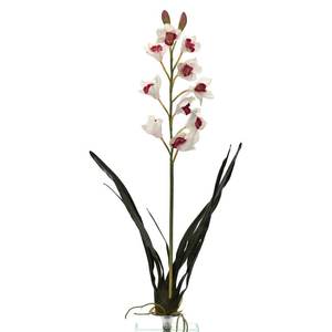 <b>White</b> 112cm <b>Artificial</b> Hyacinth <b>Flower</b> - Product Image 1