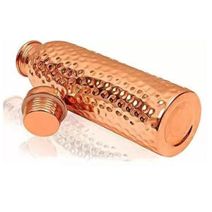 Vasos de gimnasio de cobre puro a prueba de fugas hechos a mano, nuevo diseño martillado, beneficios de Ayurveda para Yoga, 4 tamaños, 4 colores para hervir - Product Image 1