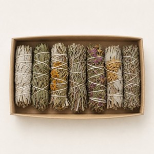 Desert Sage <b>Smudge</b> <b>Sticks</b> Wholesale | Bulk 6" Retail Gift Sets | Private Label White Sage Alternative | US Stock - Product Image 1