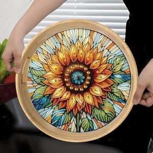 Bandeja de Servir de Madera Hecha a Mano con Asas, Diseño Tradicional, Ligera, de Alta Calidad para Ramadán, Bodas y Decoración del Hogar - Product Image 5