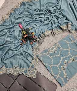 Saris de seda Banarasi, ropa de fiesta india de primera calidad con aspecto elegante y hermoso tejido a precio mayorista - Product Image 5