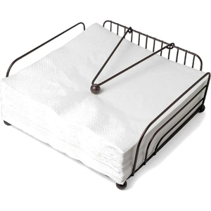 Stylish Decorative Black Iron <b>Metal</b> Napkin Holder With <b>Weighted</b> Arm Table Decorative Napkin Holder For Restaurant Use - Product Image 4