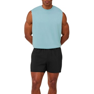 เสื้อกล้ามออกกำลังกายผ้าฝ้ายทรงหลวมแบบสั่งทำพิเศษ รุ่นฮิตปี 2026 ตัดข้าง ทรงปกติ ระบายอากาศได้ดี เหมาะสำหรับการฝึกกล้ามเนื้อ - Product Image 4