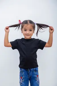 우즈베키스탄 목화의 100% 제품으로 만든 어린이를위한 티셔츠