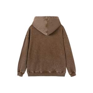 เสื้อฮู้ดครอปทรงพอดีตัว แต่งขอบขาดแบบฟอกสี ลวดลายปักแบบแอพพลิเค่ สไตล์วินเทจ สำหรับผู้ชาย - Product Image 2