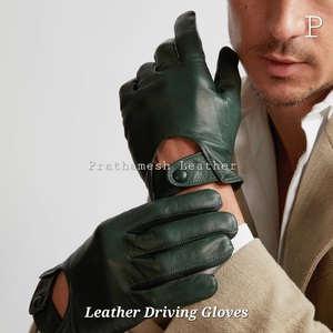 Guantes de cuero para conducir Guantes de estilo cómodo de calidad premium para hombre Guantes para exteriores Perfecto para uso diario para la tendencia de la temporada de conducción - Product Image 5